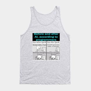 Before and after OpenAI and ChatGPT, according to programmers Tank Top